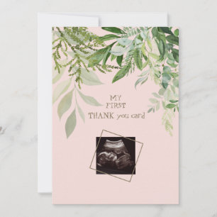 Blush Ultrasound Girl Drôle Baby shower Merci