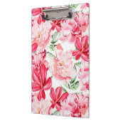 Blush Waterverf bloemmotief Klembord (Links)