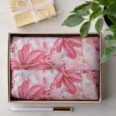 Blush Waterverf bloemmotief Tissuepapier (Geschenk)