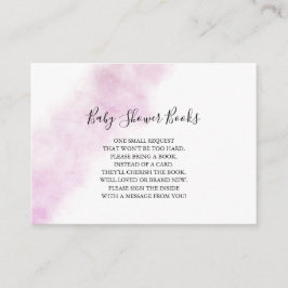 Blush Waterverf Boeken voor Baby Kaart