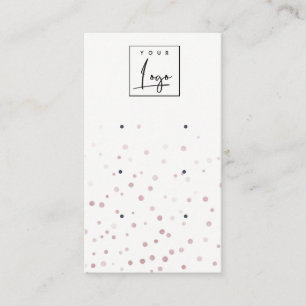 Blush Waterverf Confetti Logo 3 Veroorbaar beeldsc Visitekaartje