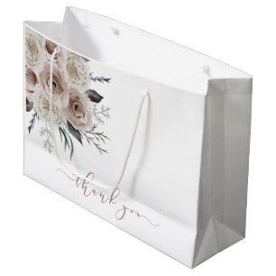 Blush Waterverf Floral Dank je cadeautas