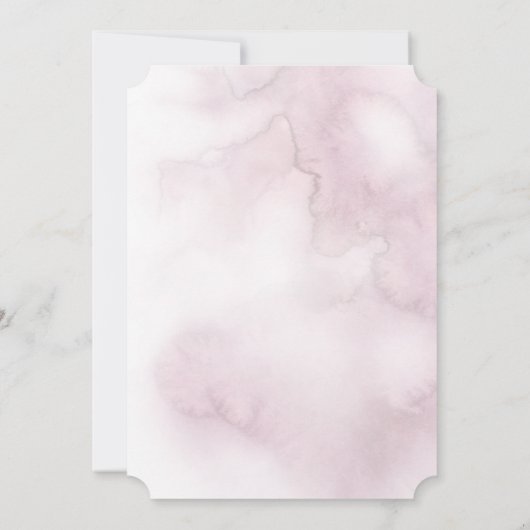 Blush Waterverf Pewter Willow Branch Save The Date (Achterkant)