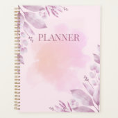 Blush Waterverf Planner-Minimale & Vrouwelijke Ont Planner (Voorkant)