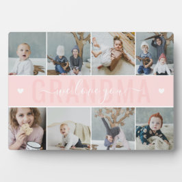 Blush We houden van oma Photo Collage Fotoplaat