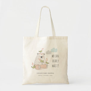 Blush We kunnen het Beer Baby shower van vogels af Tote Bag