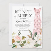 Blush Weddenschap Vrijgezellenfeest Brunch & Bubbl Kaart (Voorkant)