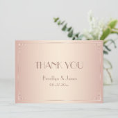 Blush Wedding Dank je Vintage kaarten (Staand voorkant)