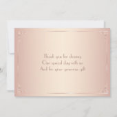 Blush Wedding Dank je Vintage kaarten (Achterkant)