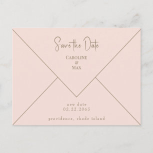 Blush Wedding Save the Date Briefkaart