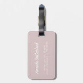 Blush Wereldkaart  Bagagelabel (Achterkant verticaal)