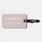 Blush Wereldkaart  Bagagelabel (Achterkant horizontaal)