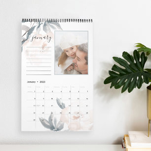 Blush Whisper   12 Fotokalender met notities Kalender