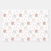 Blush & White Elegant Boho Pasen Inpakpapier Vel (Voorkant 2)