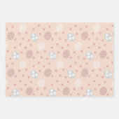Blush & White Elegant Boho Pasen Inpakpapier Vel (Voorkant)