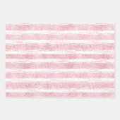 Blush White Sparkle Verjaardag Inpakpapier Vel (Voorkant 3)