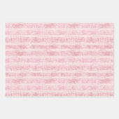 Blush White Sparkle Verjaardag Inpakpapier Vel (Voorkant 2)