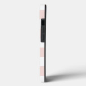 Blush & White Stripe persoonlijk Case-Mate iPhone Case (Achterkant / Links)
