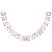 Blush Wilde Bloemen Bruid Wordt Bunting Banner (Alle)