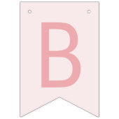 Blush Wilde Bloemen Bruid Wordt Bunting Banner (Derde vlag)