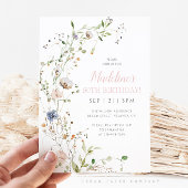 Blush Wildflowers 50e verjaardag Kaart