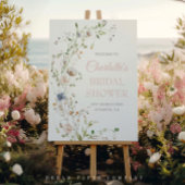 Blush Wildflowers Vrijgezellenfeest Welkom Perfect Poster