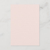 Blush Winter Sleigh Advice for Mum Baby shower Informatiekaartje (Achterkant)
