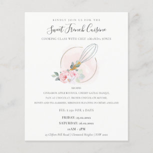 Blush Wooden Floral bakkerij Koekklasse Flyer