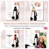 Blush Ze gelooft dat Girl Graduation Party Kaart