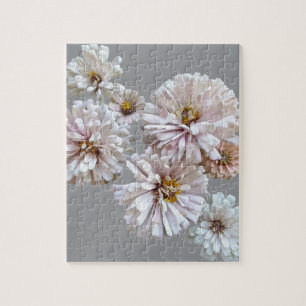 Blush Zinnia Collage Puzzel