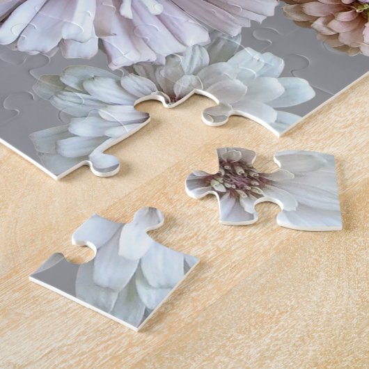 Blush Zinnia Collage Puzzle (Côté)