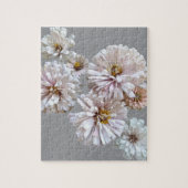 Blush Zinnia Collage Puzzle (Vertical)