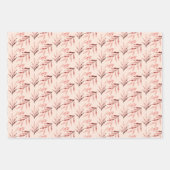 Blush Zwarte Paarse Wildflowers Waterverf Art Inpakpapier Vel (Voorkant 2)