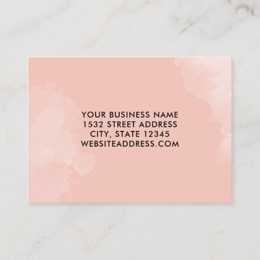 Blush zwarte QR-code Hartelijk dank Je aankoop Inv Klantenkaartje (Achterkant)