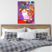 Blushing Beauty Wrapped Canvas (glans) (Insitu (Slaapkamer))