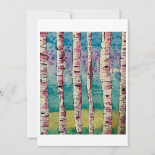 Blushing Birches, van Joyce Knight-Coyne Bedankkaart