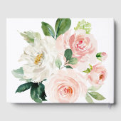 Blushing Blooms Livre d'invité Mariage (Verso)