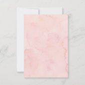 Blushing Blooms Weddenschap RSVP-kaart Kaart (Achterkant)
