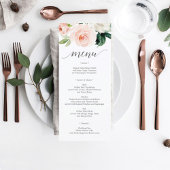 Blushing Blooms Wedding Menu - Weddenschappen