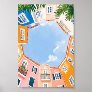 “Blushing Botanica” Bloemenposter Elegante Wanddec Poster