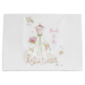 Blushing Bride in Bloom Bride To Be Groot Cadeauzakje (Voorkant)