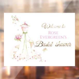 Blushing Bride in Bloom Bride To Be Raamsticker