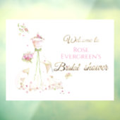 Blushing Bride in Bloom Bride To Be Raamsticker (Vel 3)