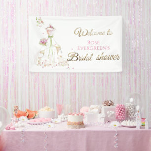 Blushing Bride in Bloom Bride To Be Spandoek