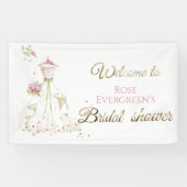 Blushing Bride in Bloom Bride To Be Spandoek (Horizontaal)