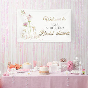 Blushing Bride in Bloom Bride To Be Spandoek