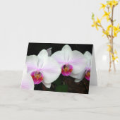 Blushing Bride Orchids Wenskaart Kaart (Gele Bloem)