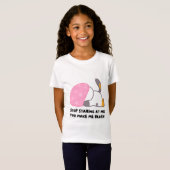 Blushing Bunny "Stop met staren" T-shirt voor meis (Voorkant volledig)