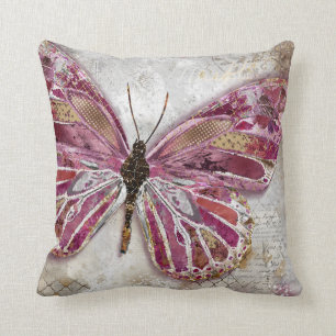 Blushing Butterfly Pillow Kussen