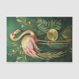 Blushing Flamingo Glinsterende Goud, Elegant Tissuepapier